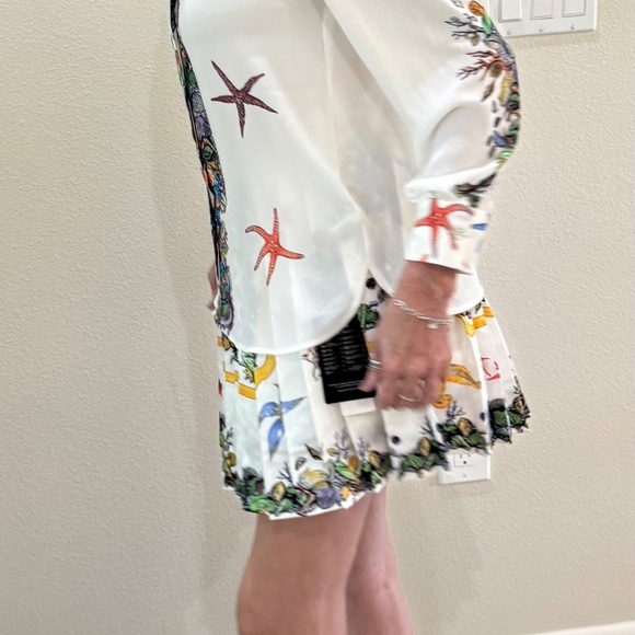 BurryCo Beach Tropical Skirt and blouse Top  Set Xsm-Sm  4 or 6 - Picture 11 of 11